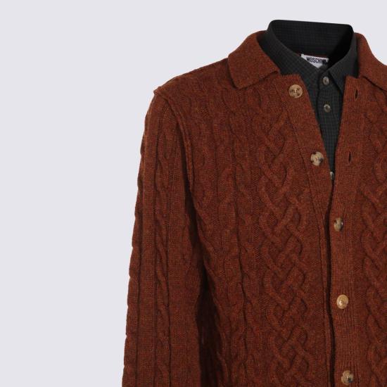 25FW 모스키노 가디건 252ZZ091152030108 BROWN - MOSCHINO