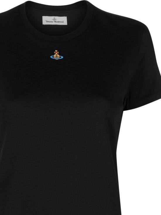 25FW 비비안웨스트우드 PERU 페루 ORB 반팔 티셔츠 3G010017 J001MN401 Black - VIVIENNE WESTWOOD