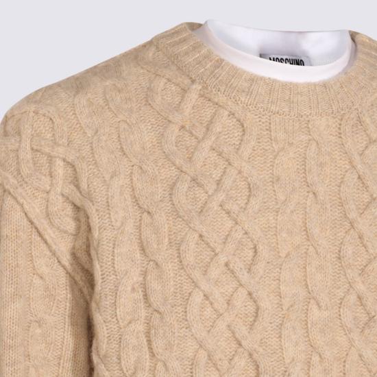 25FW 모스키노 스웨터 252ZZ091252030006 WHITE - MOSCHINO