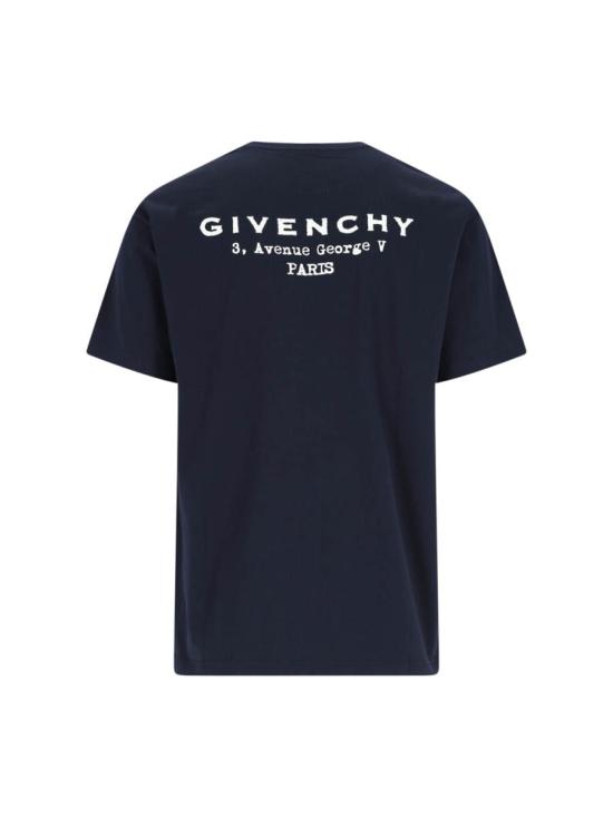 25FW 지방시 반팔 티셔츠 BM71NK3YRJ499 BLUE - GIVENCHY