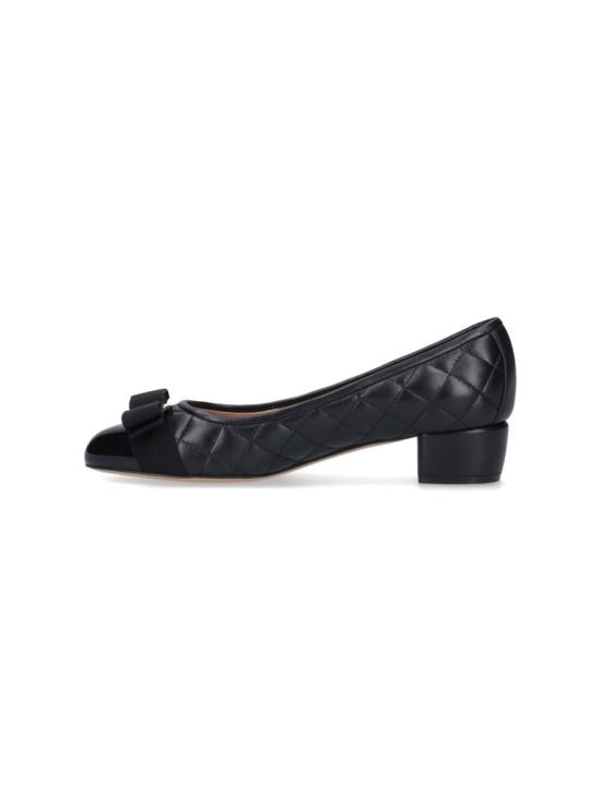 25FW 살바토레 페라가모 힐/펌프스 672114001 Black - SALVATORE FERRAGAMO
