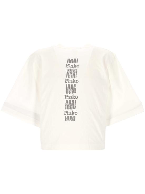 25SS 핑코 반팔 티셔츠 104606 A2D0Z05 BIANCO BIANCANEVE - PINKO