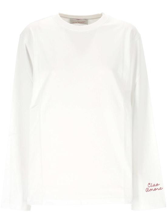 25SS 지아다 베닌카사 긴팔 티셔츠 S25T19 01 White