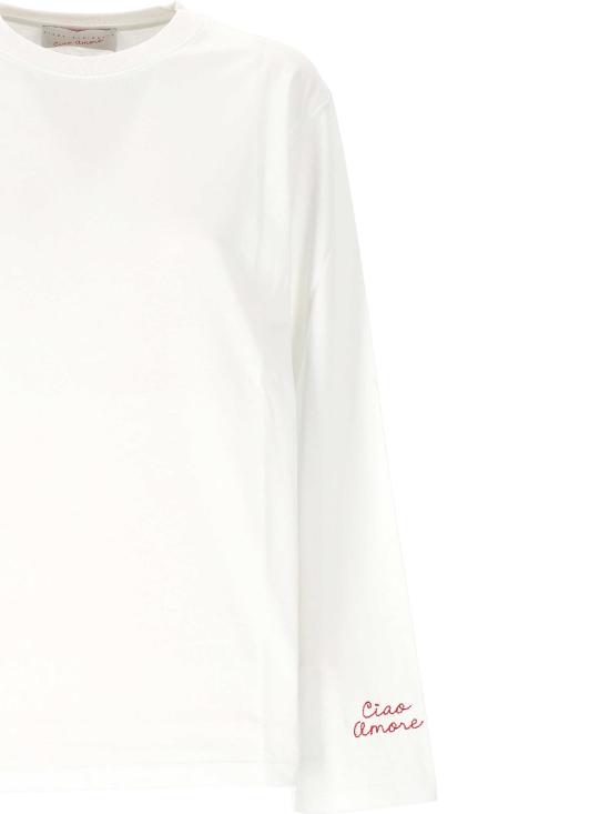 25SS 지아다 베닌카사 긴팔 티셔츠 S25T19 01 White - GIADA BENINCASA