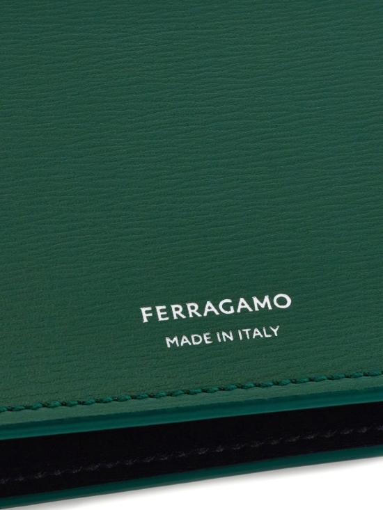 25FW 살바토레 페라가모 지갑 661325 775363 FOREST GREEN NERO - SALVATORE FERRAGAMO