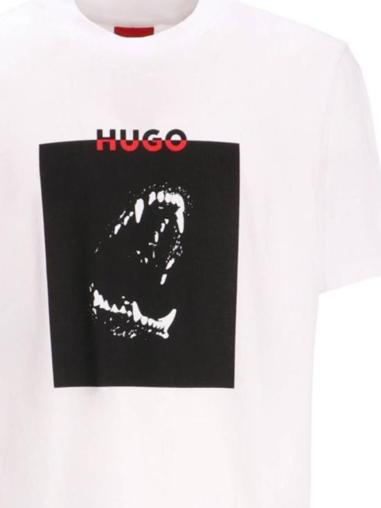 25FW 휴고보스 반팔 티셔츠 50542734 100 White - HUGO BOSS