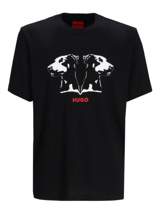 25FW 휴고보스 반팔 티셔츠 50542734 001 Black