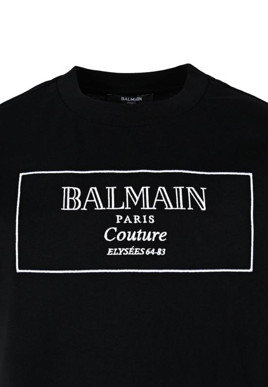 25FW [키즈] 발망 티셔츠 BX8P51 Z3186 930BC BLACK - BALMAIN