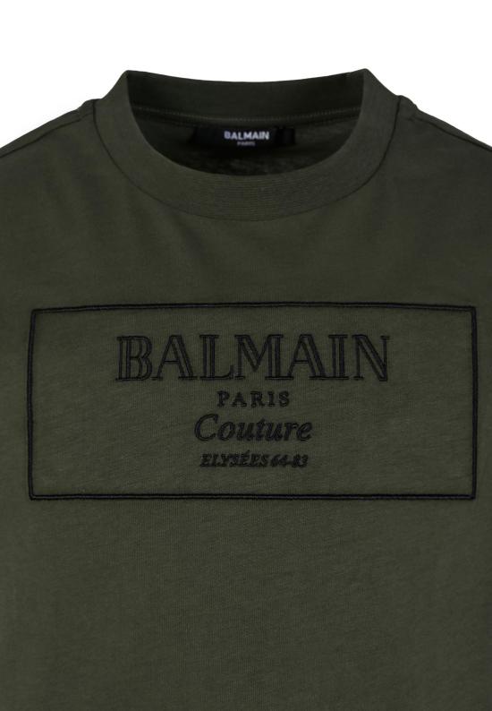 25FW [키즈] 발망 티셔츠 BX8P51 Z3186 762NE GREEN - BALMAIN