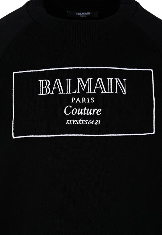 25FW [키즈] 발망 니트/스웻셔츠 BX4P80 Z3183 930BC BLACK - BALMAIN