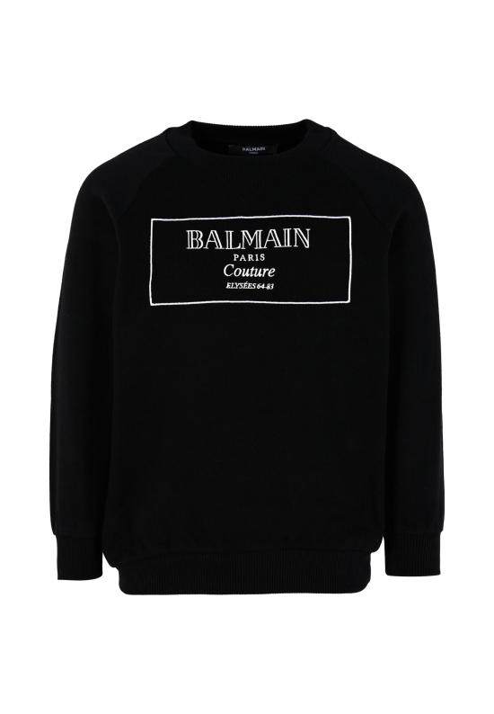 25FW [키즈] 발망 니트/스웻셔츠 BX4P80 Z3183 930BC BLACK