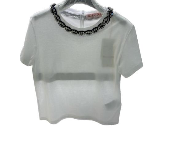  발렌티노 가라바니 반팔 티셔츠 5B3MG23N8RH 0BO BIANCO