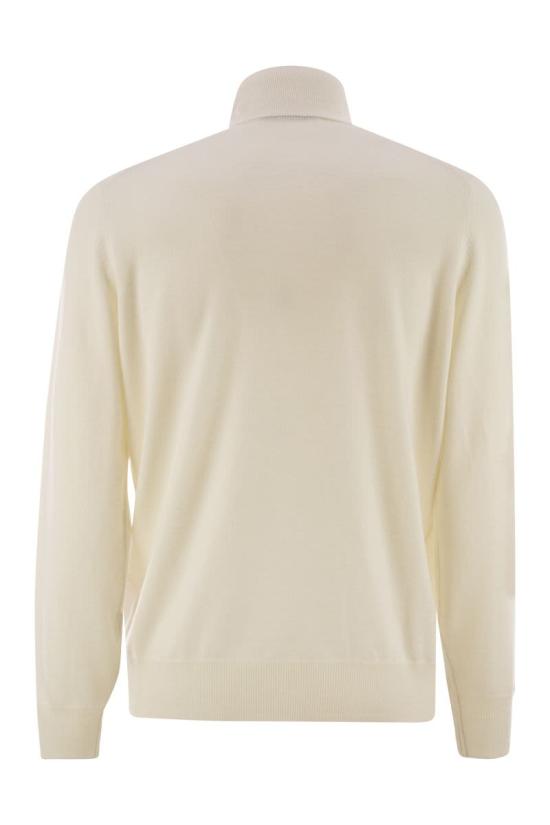 25FW 브루넬로 쿠치넬리 터틀넥 M2200103CO312 WHITE - BRUNELLO CUCINELLI