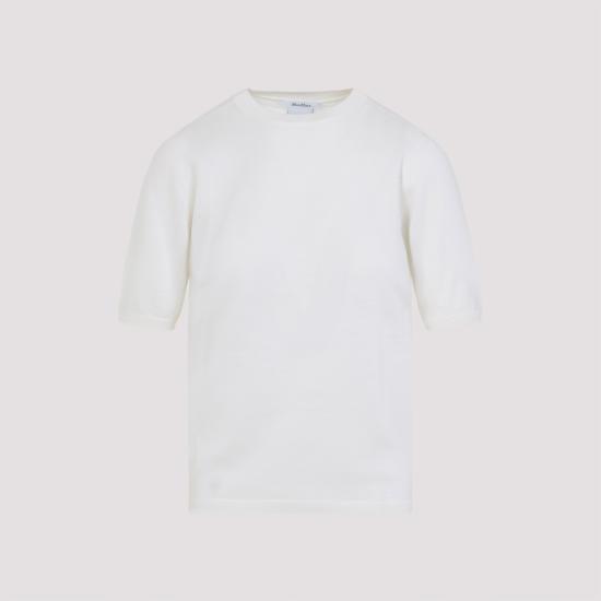 25FW 막스마라 반팔 티셔츠 252136616160012022 001 WHITE - MAX MARA