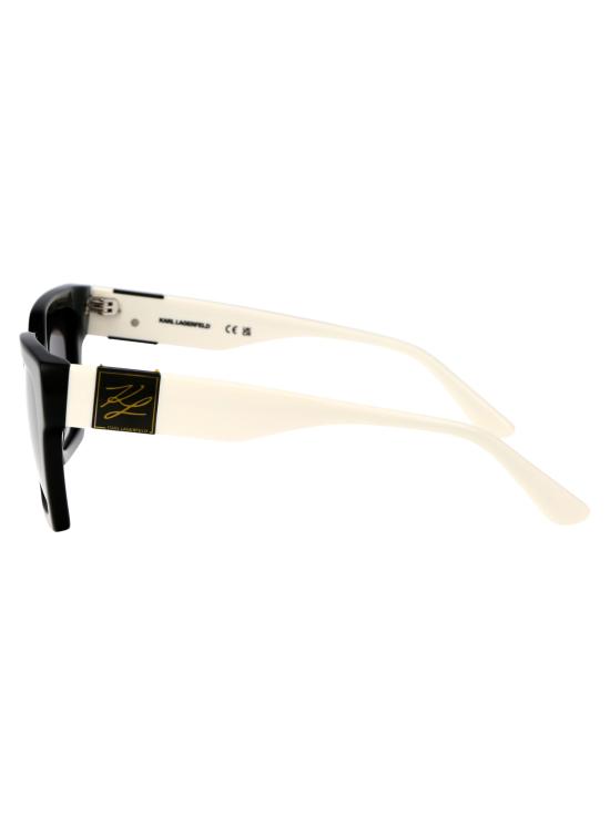 25SS 칼라거펠트 선글라스 KL6057S 004 BLACK WHITE - KARL LAGERFELD