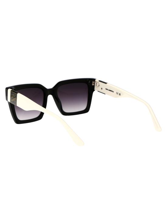 25SS 칼라거펠트 선글라스 KL6057S 004 BLACK WHITE - KARL LAGERFELD