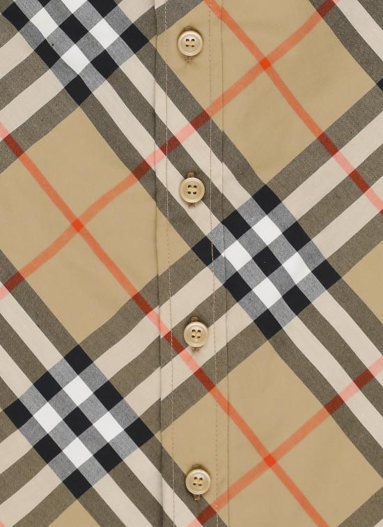 25FW [키즈] 버버리 셔츠 8088966 KB5 OWEN LS ESNTLB9368 Beige - BURBERRY