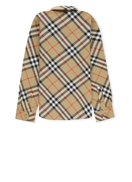 25FW [키즈] 버버리 셔츠 8088966 KB5 OWEN LS ESNTLB9368 Beige - BURBERRY