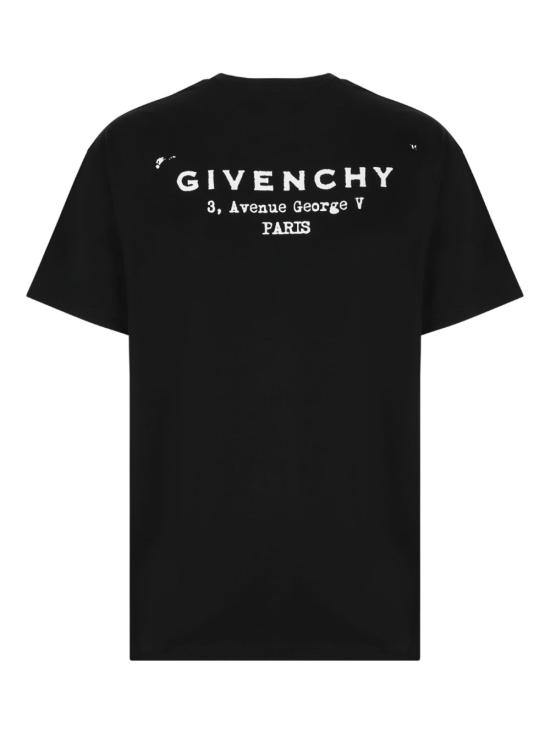 25FW 지방시 반팔 티셔츠 BM71NK3YRV 001 Black - GIVENCHY