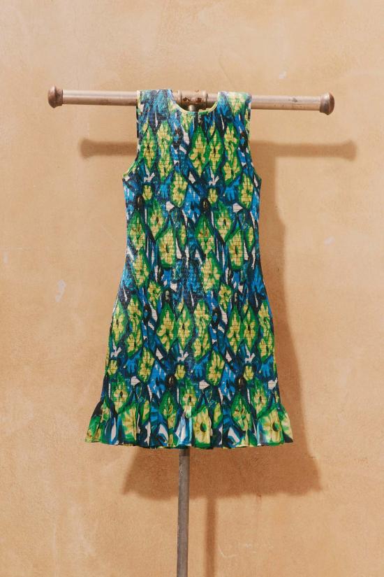  사이먼밀러 숏 원피스 사이먼 밀러 벨 스모크 미니 드레스 추상 플로럴