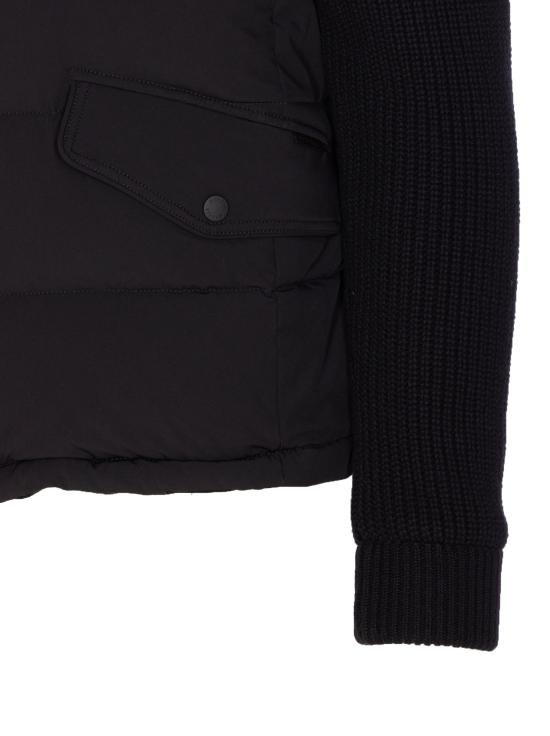 25FW 무레르 포스콜로 KNM 패디드 봄버 니트 자켓 FOSCOLO KNMU0001 Black - MOORER