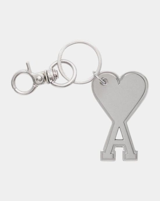 25FW 아미 하트 로고 키링  UKR906369 905 Argent vibre