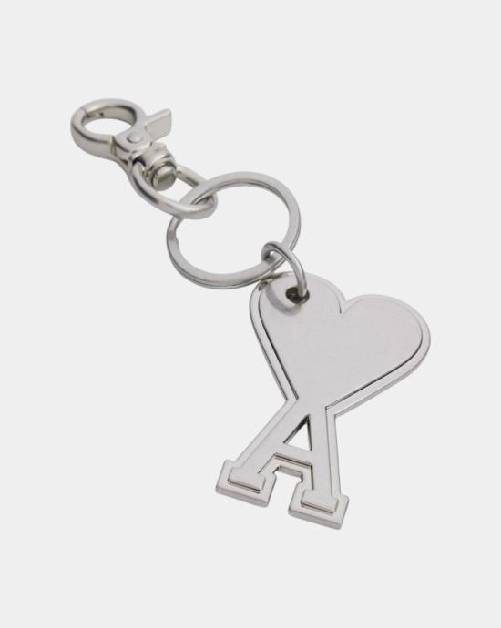 25FW 아미 하트 로고 키링  UKR906369 905 Argent vibre - AMI