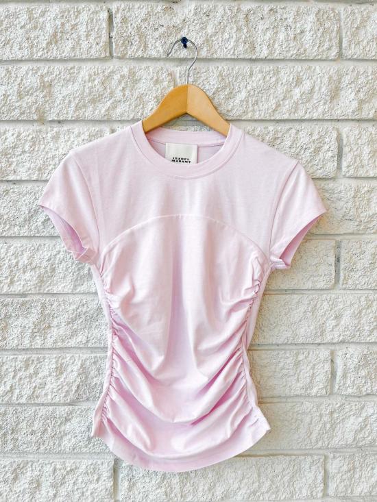  이자벨마랑에뚜왈 반팔 티셔츠 이자벨 마랑 에투알 메일리 페이디드 핑크 티셔츠