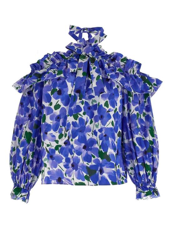 25SS 캐롤리나 헤레라 민소매 티셔츠 R2511N222MEC172 Multicolour