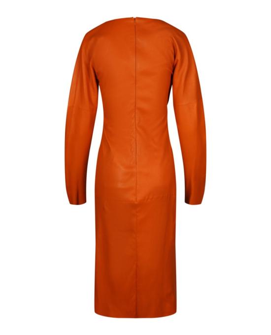  보테가베네타 미디 원피스 610223 VKK40 2707 34 Orange - BOTTEGA VENETA