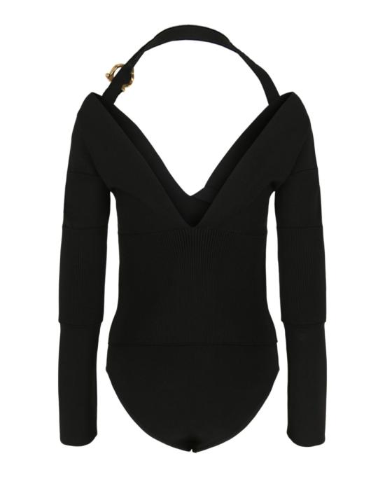  살바토레 페라가모 바디수트 티셔츠 111671 759662 00002 S Black - SALVATORE FERRAGAMO