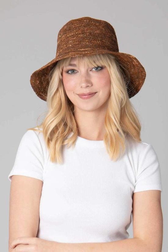  San Diego Hat Company 버킷햇 샌디에이고 햇 컴퍼니 위켄드 크로셰 라피아 버킷 햇 - OTHER BRANDS
