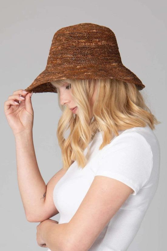  San Diego Hat Company 버킷햇 샌디에이고 햇 컴퍼니 위켄드 크로셰 라피아 버킷 햇 - OTHER BRANDS