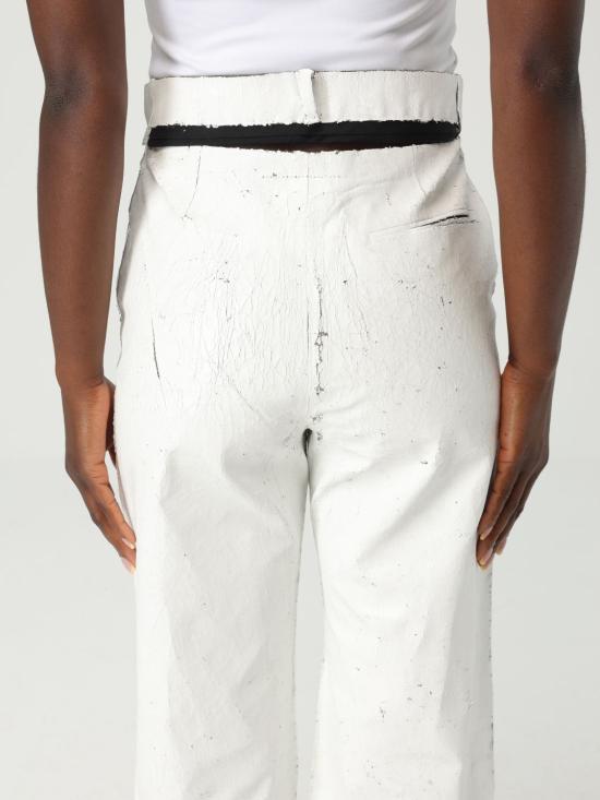 25SS MM6 메종마르지엘라 스트레이트 팬츠 S62KB0224M354370 02F White - MM6 MAISON MARGIELA