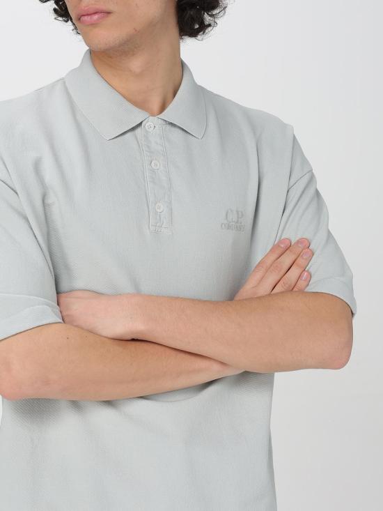 25SS 씨피 컴퍼니 폴로 티셔츠 18CMPL320A110396G 800 Gnawed Blue - C.P. COMPANY