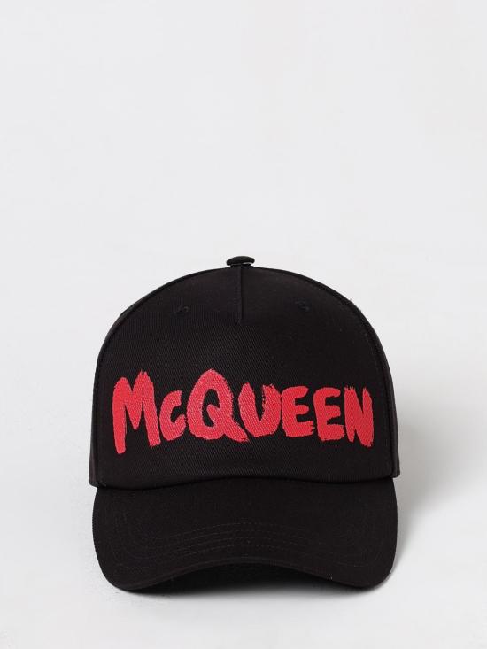 25FW 알렉산더 맥퀸 볼캡 7953034105Q 1074 Black - ALEXANDER MCQUEEN