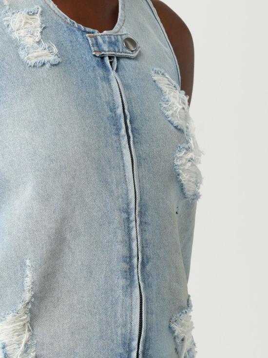 25SS MM6 메종마르지엘라 베스트 S62FB0072M30018 964 Gnawed Blue - MM6 MAISON MARGIELA