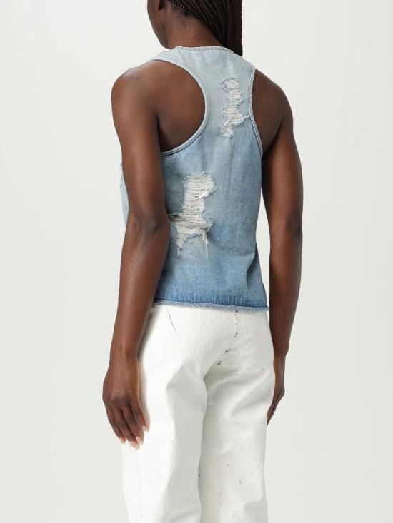 25SS MM6 메종마르지엘라 베스트 S62FB0072M30018 964 Gnawed Blue - MM6 MAISON MARGIELA