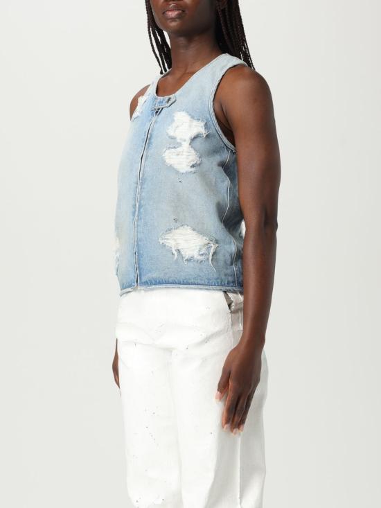 25SS MM6 메종마르지엘라 베스트 S62FB0072M30018 964 Gnawed Blue - MM6 MAISON MARGIELA