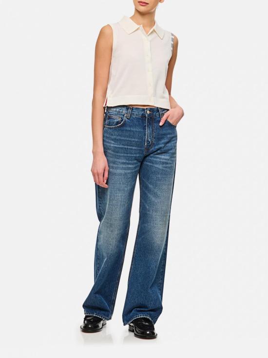 25SS 톰브라운 베스트 FKL002AY3036 100 White - THOM BROWNE