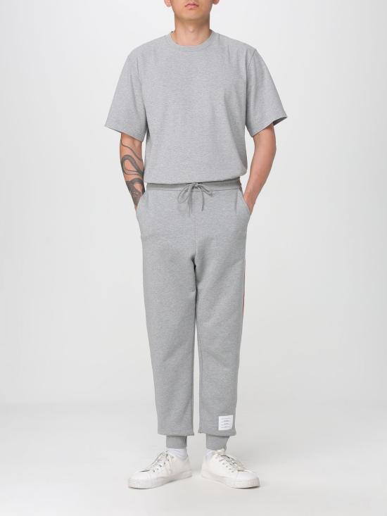 25FW 톰브라운 반팔 티셔츠 MJS288A00042 055 Grey - THOM BROWNE