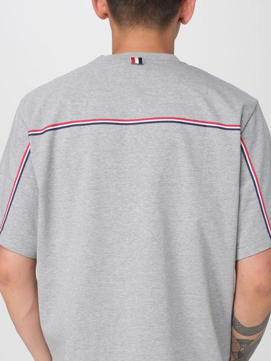 25FW 톰브라운 반팔 티셔츠 MJS288A00042 055 Grey - THOM BROWNE