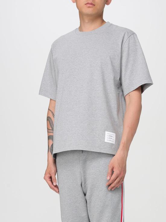 25FW 톰브라운 반팔 티셔츠 MJS288A00042 055 Grey - THOM BROWNE