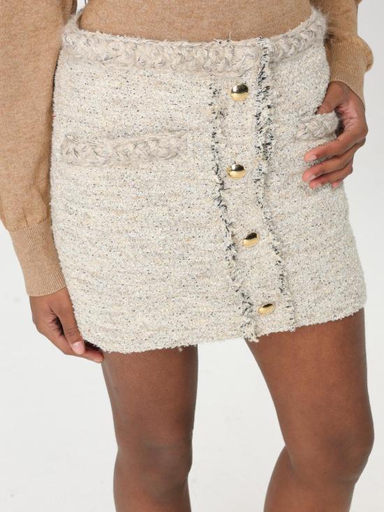 25SS 이자벨마랑 숏 스커트 JU0321FAC1E02I 23EC Beige - ISABEL MARANT