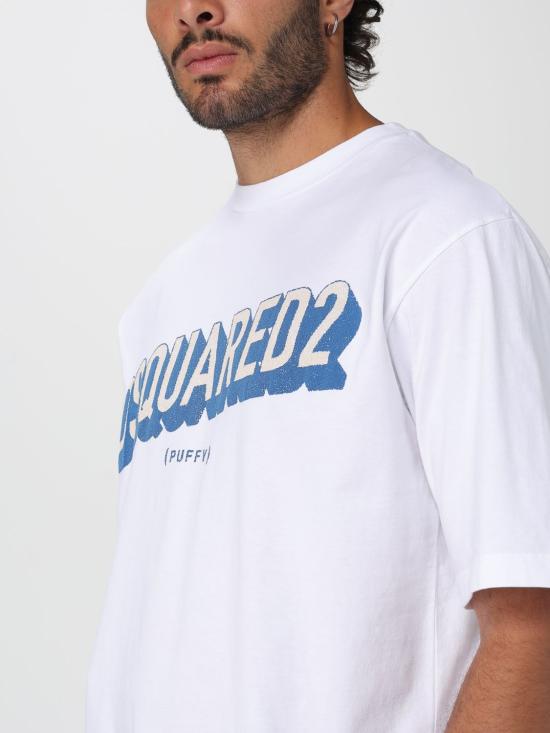 25FW 디스퀘어드2 반팔 티셔츠 S74GD1445D20020 100 White - DSQUARED2