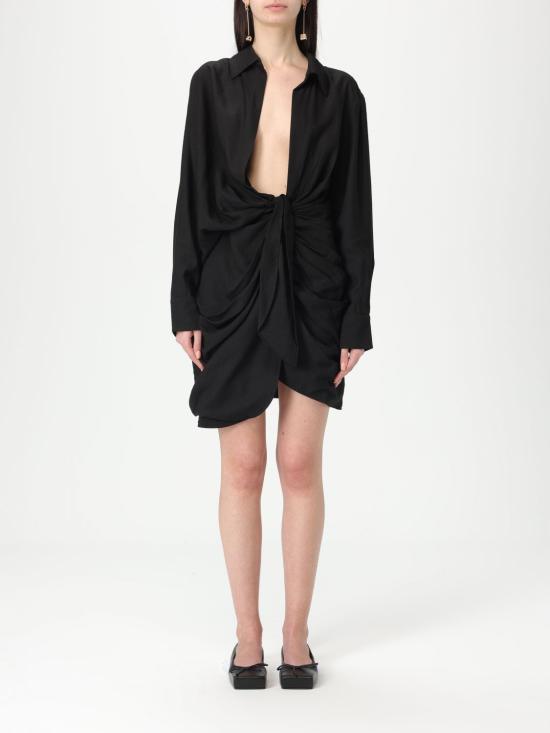 25SS 자크뮈스 롱 원피스 213DR0091020 990 Black