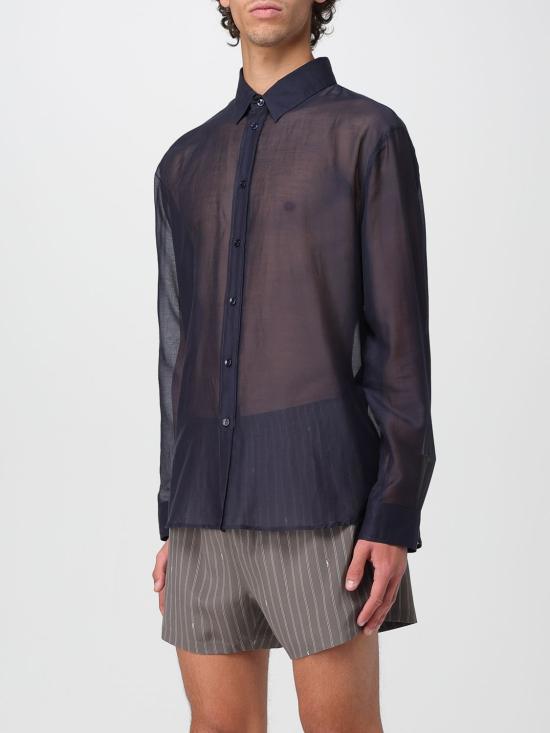 25SS 생로랑 긴팔 셔츠 826663Y1K39 4102 Blue - SAINT LAURENT