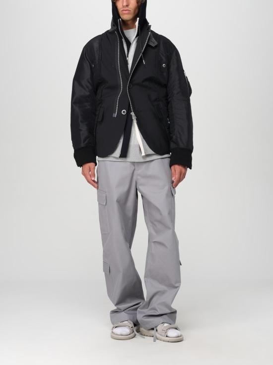 24FW 사카이 집업 니트 2403418M 398 Grey - SACAI