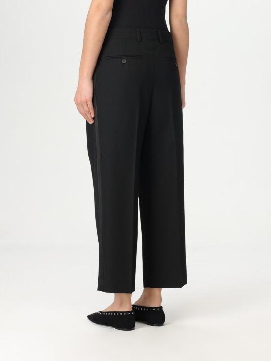 25SS 토템 스트레이트 팬츠 251WRB0254FB0026 001 Black - TOTEME