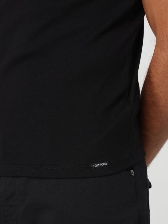 25FW 톰포드 코튼 크루넥 언더웨어 티셔츠 T4M081040 002 Black - TOMFORD